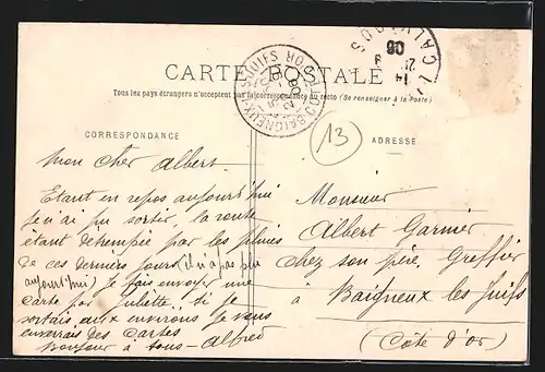 AK Livarot, La Rue de Lisieux