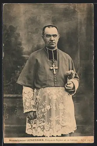AK Lisieux, Monseigneur Lemonnier, Eveque de Bayeux et Lisieux