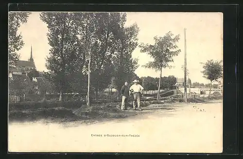 AK Ouzouer-sur-Trézée, Entrée, Ortseingang