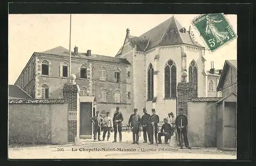 AK La Chapelle-Saint-Mesmin, Quartier d'Artillerie