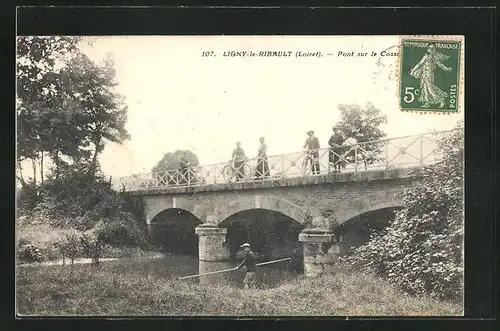 AK Ligny-le-Ribault, Le Pont