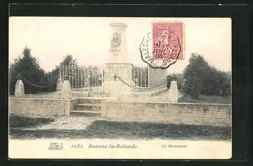 AK Beaune-la-Rolande, Le Monument