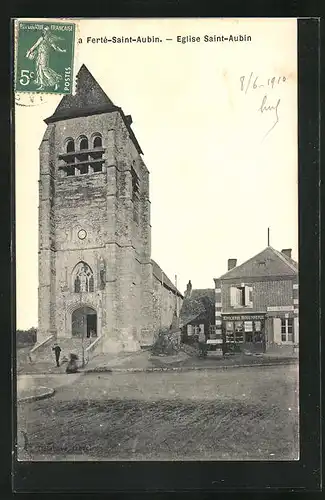 AK La Ferté-Saint-Aubin, Eglise Saint-Aubin