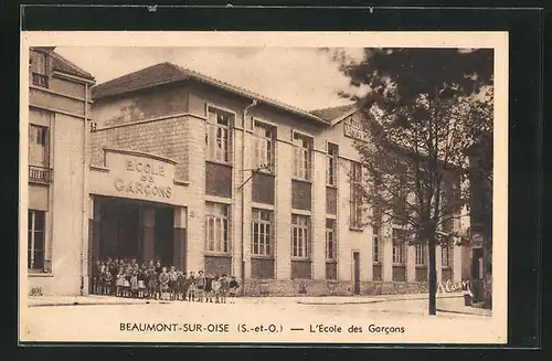 AK Beaumont-sur-Oise, L'Ecole des Garcons