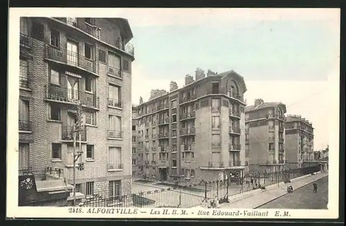 AK Alfortville, Les H. B. M., Rue Edouard-Vaillant