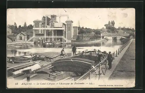 AK Arques, Le Canal et l`Ascenseur de Fontinette