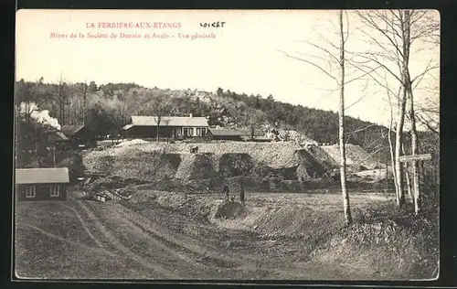 AK La Ferrière-aux-Etangs, Mines de la Société de Denain et Anzin, Vue générale