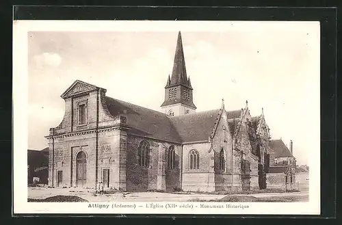 AK Attigny, L'Eglise, Monument Historique