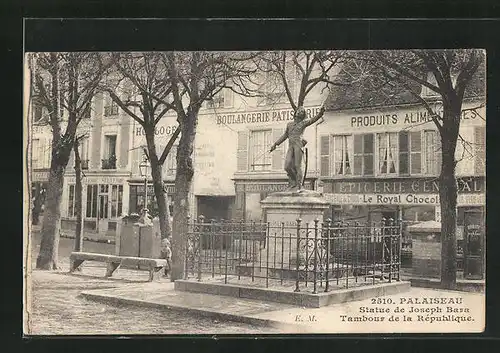 AK Palaiseau, Statue de Joseph Bara, Tambour de la République