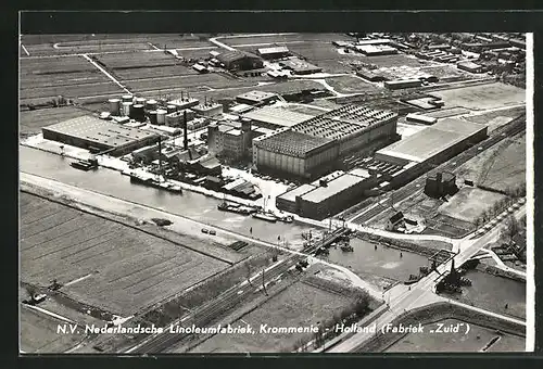 AK Krommenie, Niederländische Linoleumfabrik Süd