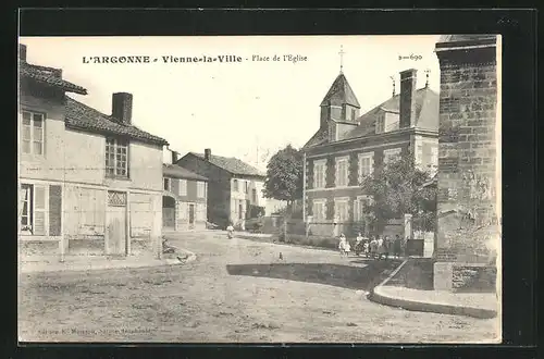 AK Vienne-la-Ville, Place de l`Eglise