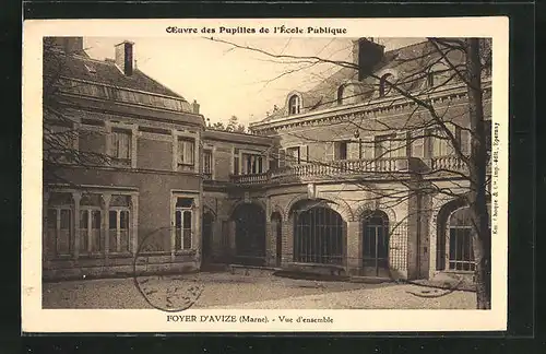 AK Avize, Oeuvre des Pupilles de l`Ecole Puplique, Foyer, Vue d`ensemble