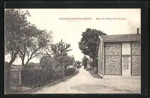 AK Soudé-Sainte-Croix, Rue du Mont-de-Soudé, Strassenpartie