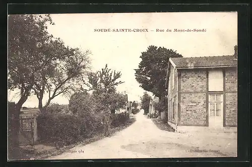 AK Soudé-Sainte-Croix, Rue du Mont-de-Soudé, Strassenpartie