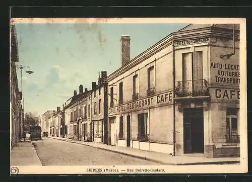 AK Suippes, Rue Buirette-Gaulard