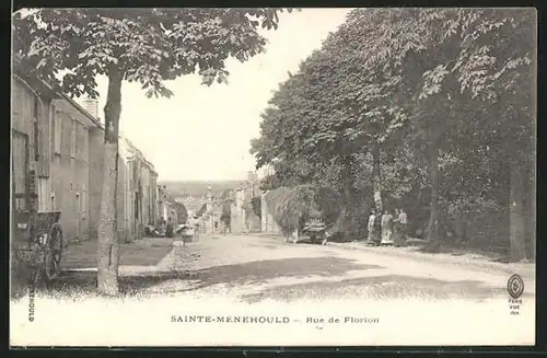 AK Sainte-Menehould, Rue de Florion, Strassenpartie