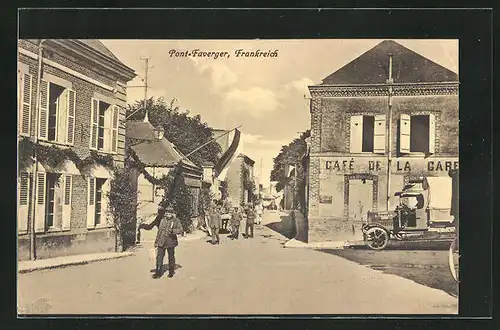 AK Pont-Faverger, Café de la Gare