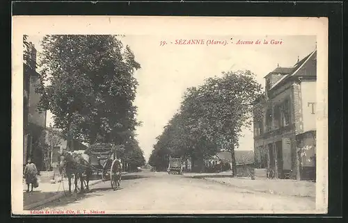 AK Sézanne, Avenue de la Gare