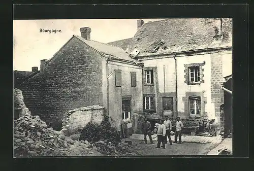 AK Bourgogne, maison demolie