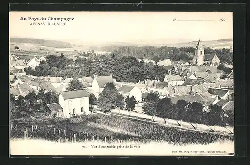 AK Avenay, vue d'ensemble prise de la voie