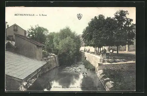 AK Betheniville, Faubourg sur l`Arne