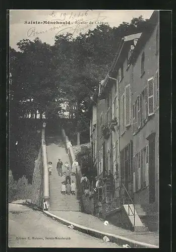 AK Sainte-Menehould, Escalier du Chateau