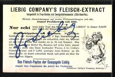Sammelbild Liebig, Liebig Company`s Fleisch-Extract, Venedig
