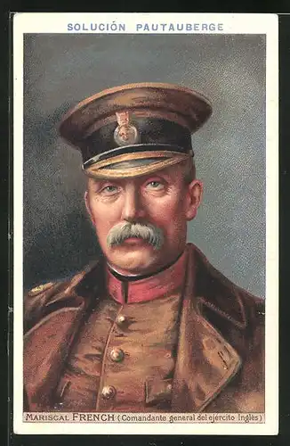 Sammelbild Solution Pautauberge, Porträt Mariscal French - Comandante general del ejèrcito Inglès