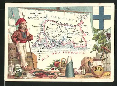 Kaufmannsbild Bordeaux, Au Printemps - Grands Magasins de Nouveautès A. Brouillaud, Dèpartement des Bouches du Rhone