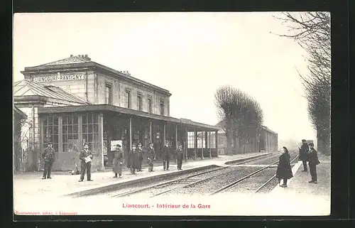 AK Liancourt, Interieur de la Gare