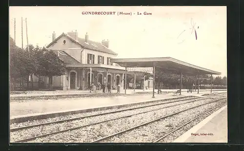 AK Gondrecourt, La Gare, Bahnhof