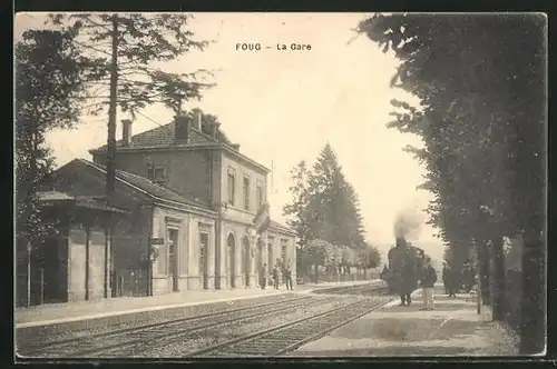 AK Foug, La Gare, Bahnhof