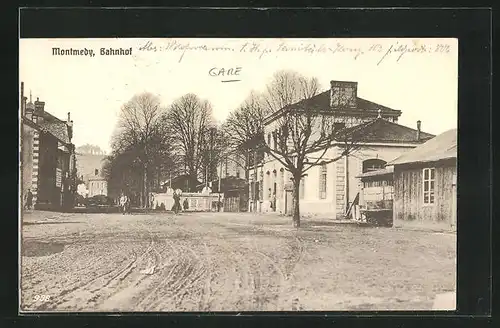 AK Montmedy, Blick auf ein Bahnhof