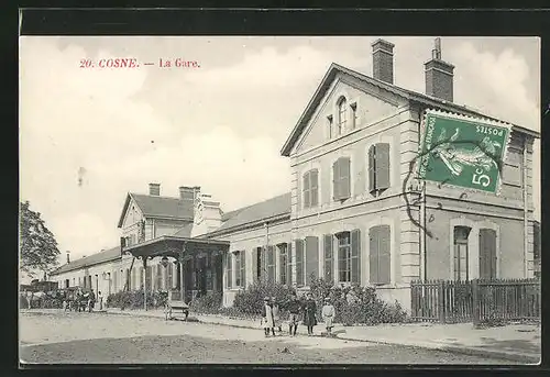 AK Cosne, La Gare, Bahnhof