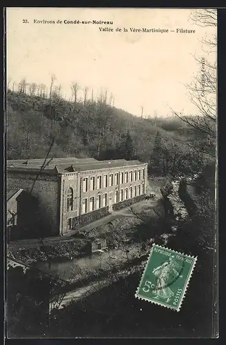 AK Condé-sur-Noireau, Vallée de la Vère-Martinique, Filature