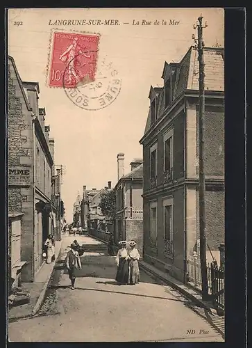 AK Langrune-sur-Mer, La Rue de la Mer