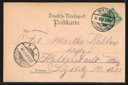 Lithographie Köln-Wahn, Totalansicht vom Schiessplatz