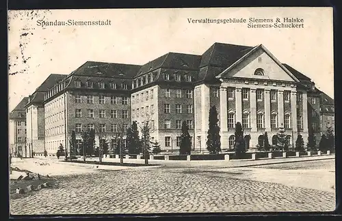 AK Berlin-Siemensstadt, Verwaltungsgebäude Siemens & Halske, Siemens-Schuckert