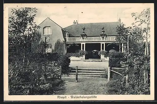 AK Rheydt, Walserholungsstätte, Gartenansicht