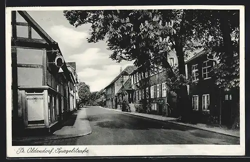 AK Pr. Oldendorf, Partie in der Spiegelstrasse