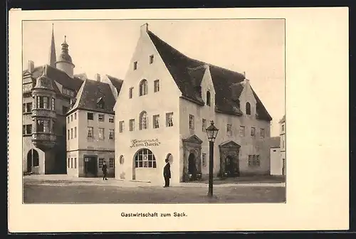 AK Leipzig, Intern. Baufachausstellung mit Sonderausstellungen 1913, Gastwirtschaft zum Sack