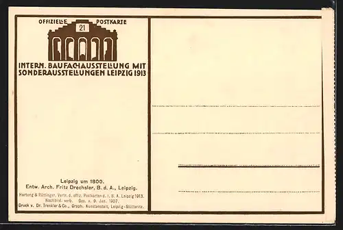 AK Leipzig, Intern. Baufachausstellung mit Sonderausstellungen 1913, Gastwirtschaft zum Sack
