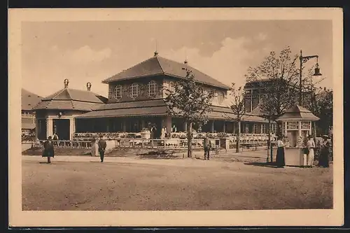 AK Leipzig, Internationale Baufachausstellung 1913, Weinrestaurant des Centraltheaters