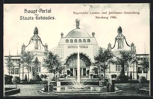 AK Nürnberg, Bayerische Landes- und Jubiläums-Ausstellung 1906