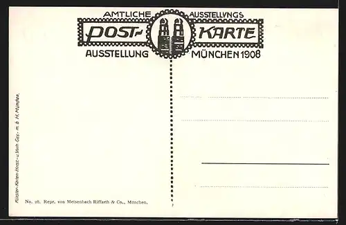 AK München, Ausstellung 1908, Künstlertheater