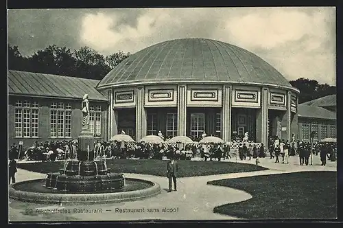 AK Bern, Schweizerische Landesausstellung 1914, Alkoholfreies Restaurant