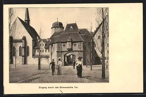 AK Leipzig, Internationale Baufachausstellung mit Sonderausstellungen 1913, Eingang durch das Grimmaische Tor
