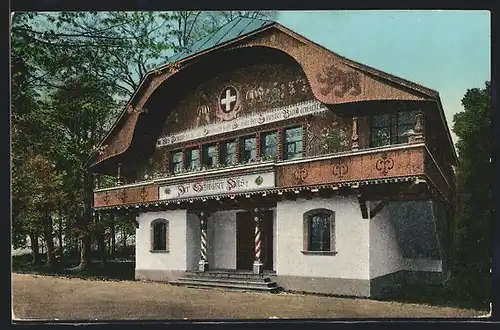 AK Dresden, Intern. Hygiene-Ausstellung 1911, Schweizerischer Pavillon