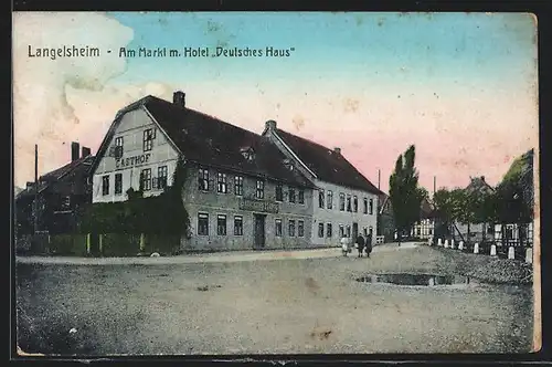 AK Langelsheim, Hotel Deutsches Haus am Markt