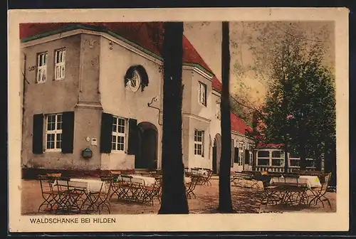 AK Hilden, Gasthaus Waldschänke von Heinrich Heinen